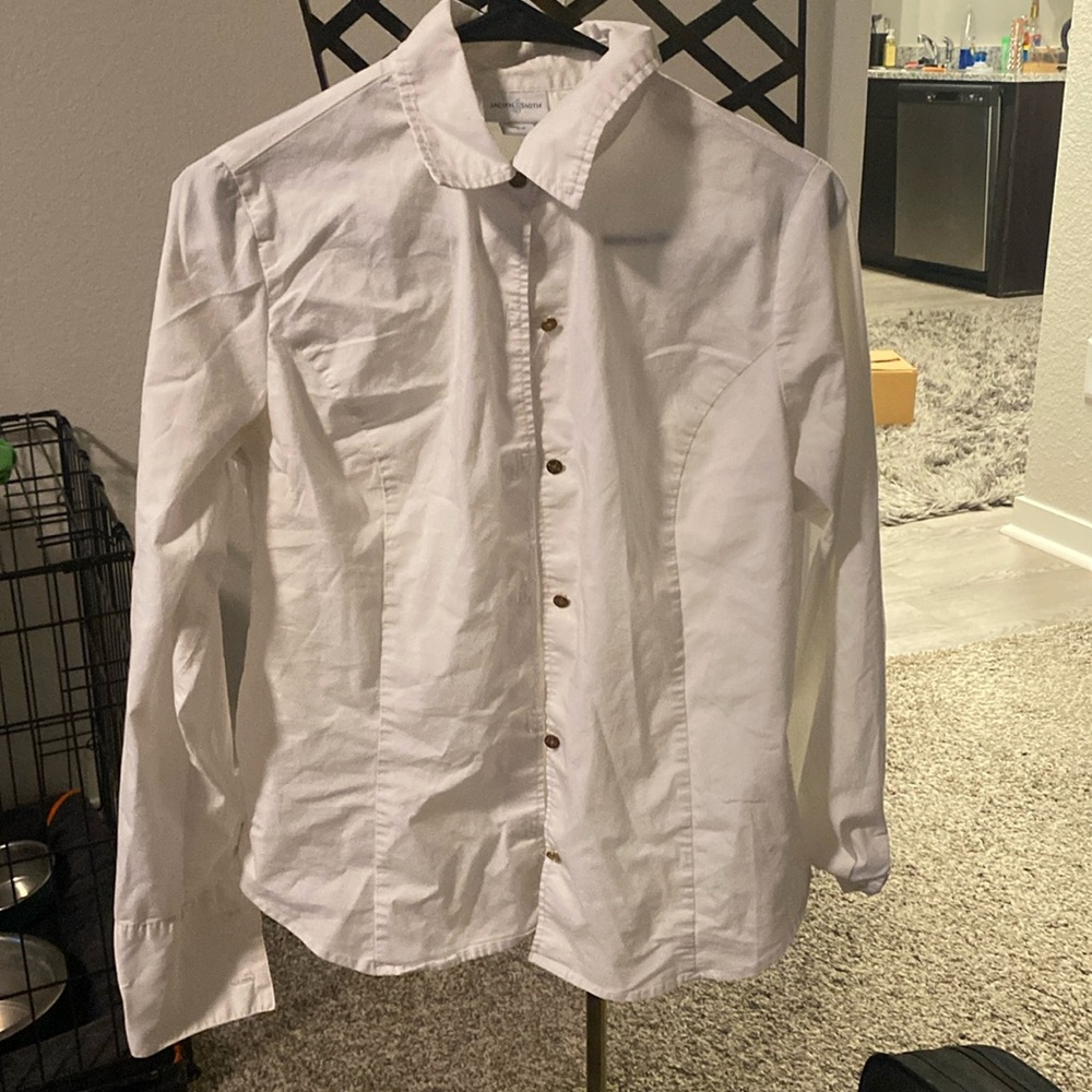 Jaclyn Smith White Button Up